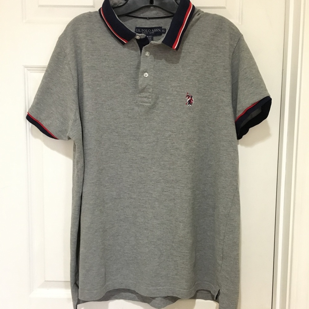 U.S. Polo Assn. Men's Grey Polo Shirt Size XL